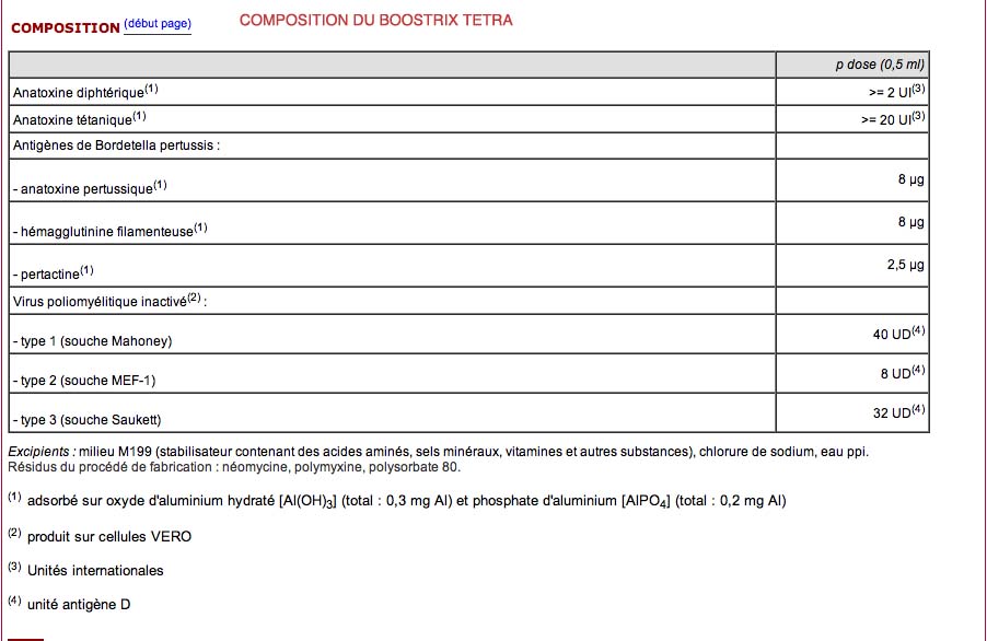 Schema vaccination repevax